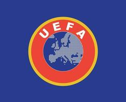 uefa Europa logotipo símbolo abstrato Projeto vetor ilustração com azul fundo