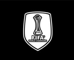 fifa mundo campeões clube crachá branco logotipo símbolo abstrato Projeto vetor ilustração com Preto fundo