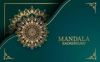 fundo de design de mandala ornamental de luxo vetor