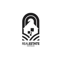Projeto logotipo propriedade real Estado vetor ilustração