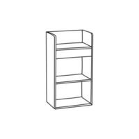 estante mobília linha ícone simples projeto, ilustração Projeto modelo vetor