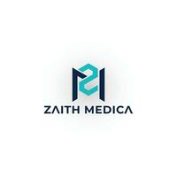 abstrato inicial carta zm ou mz logotipo dentro azul cor isolado dentro branco fundo. zm companhia ligado carta logotipo azul. abstrato azul carta zm logotipo para médico companhia logotipo Projeto inspiração modelo. vetor