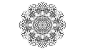 modelo de design de fundo de mandala floral vetor