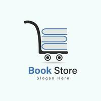 livro loja logotipo Projeto vetor ilustração modelo