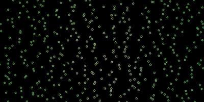 layout de vetor verde escuro com estrelas brilhantes ilustração abstrata geométrica moderna com design de estrelas para a promoção de seus negócios