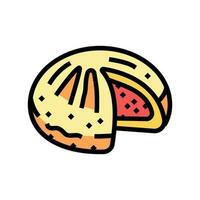 tomate pão Comida refeição cor ícone vetor ilustração