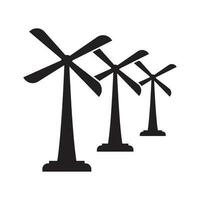 moinho de vento logotipo vetor ilustração plano Projeto.