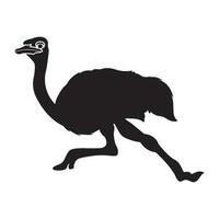 avestruz ícone vetor ilustração simples Projeto