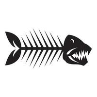 espinha de peixe logotipo vetor ilustração Projeto modelo.