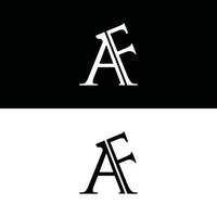 inicial af monograma logotipo, carta logotipo Projeto modelo vetor, adequado para seu companhia vetor