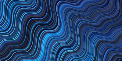 modelo de vetor azul escuro com linhas irônicas ilustração brilhante com padrão de arcos circulares gradientes para folhetos de livretos de negócios