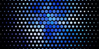 padrão de vetor azul escuro com ilustração de esferas com conjunto de design de esferas abstratas coloridas brilhantes para banners de cartazes