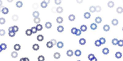layout de vetor azul claro com formas de círculo