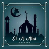 eid al adha Mubarak modelo vetor