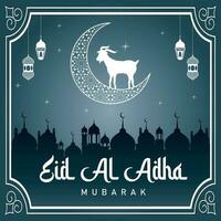 eid al adha Mubarak modelo vetor