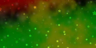 padrão de luz multicolorido com estrelas abstratas ilustração colorida com tema de estrelas gradientes abstratas para telefones celulares vetor
