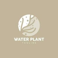 coral logotipo, marinho plantar Projeto Lugar, colocar marinho animal, algas marinhas mar vetor