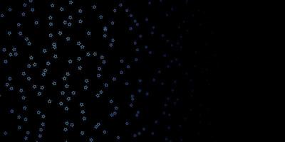 textura de vetor azul escuro com belas estrelas ilustração abstrata geométrica moderna com padrão de estrelas para embrulhar presentes