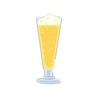 ilustração em vetor de desenhos animados de copo de cerveja de espuma