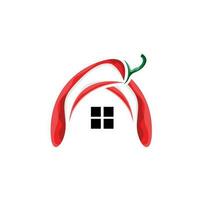 Pimenta logotipo, quente picante Pimenta vetor, Fazenda jardim projeto, símbolo modelo simples ilustração vetor
