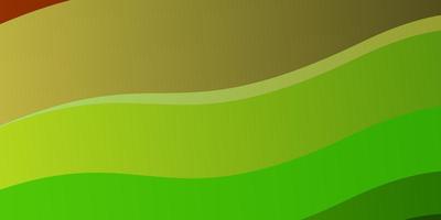 fundo vector amarelo verde escuro com linhas dobradas ilustração abstrata com padrão de arcos gradientes para folhetos de livretos