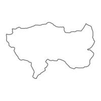 junino mapa, região dentro Peru. vetor ilustração.