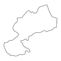 Karaman província mapa, administrativo divisões do peru. vetor ilustração.