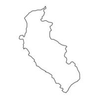 ica mapa, região dentro Peru. vetor ilustração.