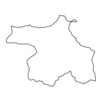 sinop província mapa, administrativo divisões do peru. vetor ilustração.