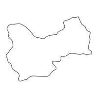 mus província mapa, administrativo divisões do peru. vetor ilustração.