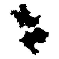 ocidental Grécia região mapa, administrativo região do Grécia. vetor ilustração.