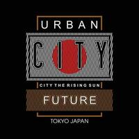 Tóquio urbano futuro gráfico tipografia, t camisa vetor, Projeto moda, ilustração, Boa para casual estilo vetor