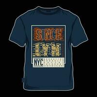 Brooklyn Novo Iorque gráfico tipografia, vetor t camisa projeto, ilustração, Boa para casual ativo