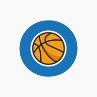 basquetebol logotipo em carta o conceito. cesta clube símbolo vetor modelo