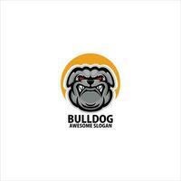 Bravo buldogue Projeto jogos esport logotipo vetor