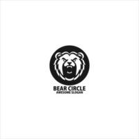 Urso Bravo Projeto logotipo mascote vetor
