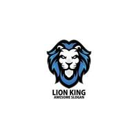 leão rei logotipo Projeto jogos mascote vetor