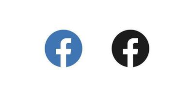 Facebook social meios de comunicação logotipo ícone vetor