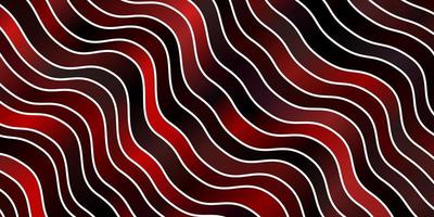 modelo de vetor vermelho escuro com linhas curvas ilustração gradiente abstrata com design inteligente de linhas irônicas para suas promoções
