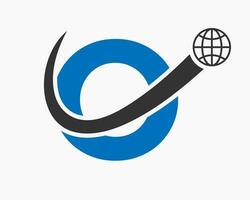 carta o global logotipo Projeto. mundo logótipo símbolo vetor modelo