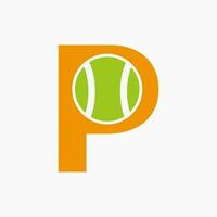tênis logotipo em carta pág. tênis esporte Academia, clube logotipo placa vetor