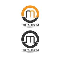 ícones do vetor letra m, tais como logotipos