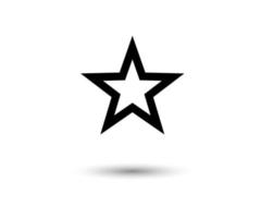 Eps10 de vetor de ícone de estrela