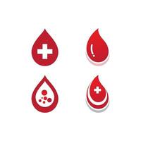 logotipo da ilustração de sangue vetor