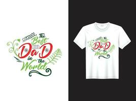 melhor Papai dentro a mundo t camisa Projeto vetor