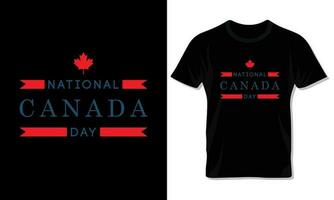 feliz Canadá dia tipografia t camisa Projeto para celebração do Canadá dia. vetor