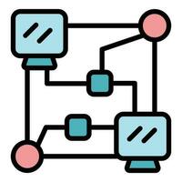 rede Internet ícone vetor plano