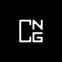cng carta logotipo criativo Projeto com vetor gráfico, cng simples e moderno logotipo. cng luxuoso alfabeto Projeto