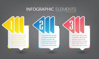 infográficos modernos de banner de modelo de caixa de texto vetor