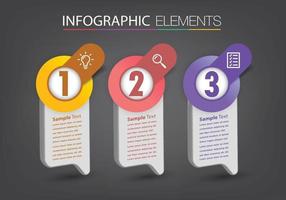 infográficos modernos de banner de modelo de caixa de texto vetor